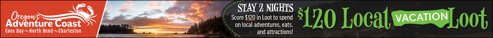 Sunset Bay at Sunset and $120 Local Vacation Loot Promotion